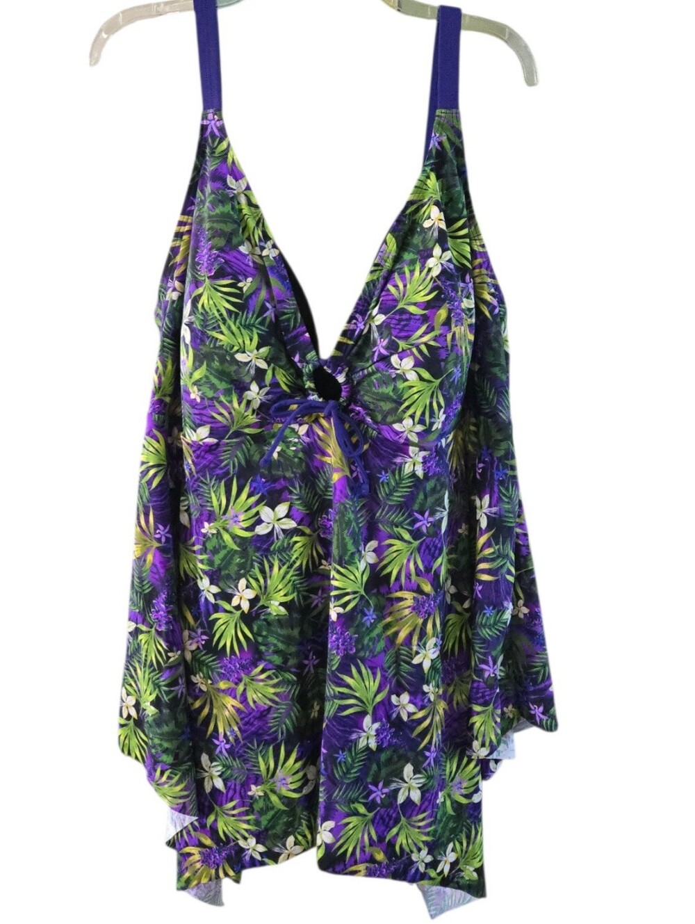Pretty Ulla Popken Plus size Tankini top And Bottom Set. Size 34. NWT.